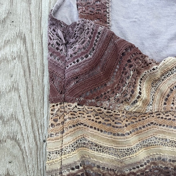 Free People All You Ever Wanted Ombré Stripes Lace Dress - Picture 7 of 7